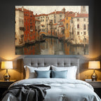 Kanal Venezianische Architektur Gondeln Malerei