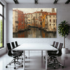 Kanal Venezianische Architektur Gondeln Malerei