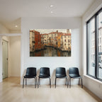 Kanal Venezianische Architektur Gondeln Malerei