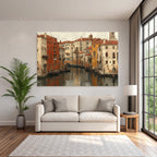 Kanal Venezianische Architektur Gondeln Malerei