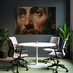 Mann Portrait Details Texturen Ausdrucke