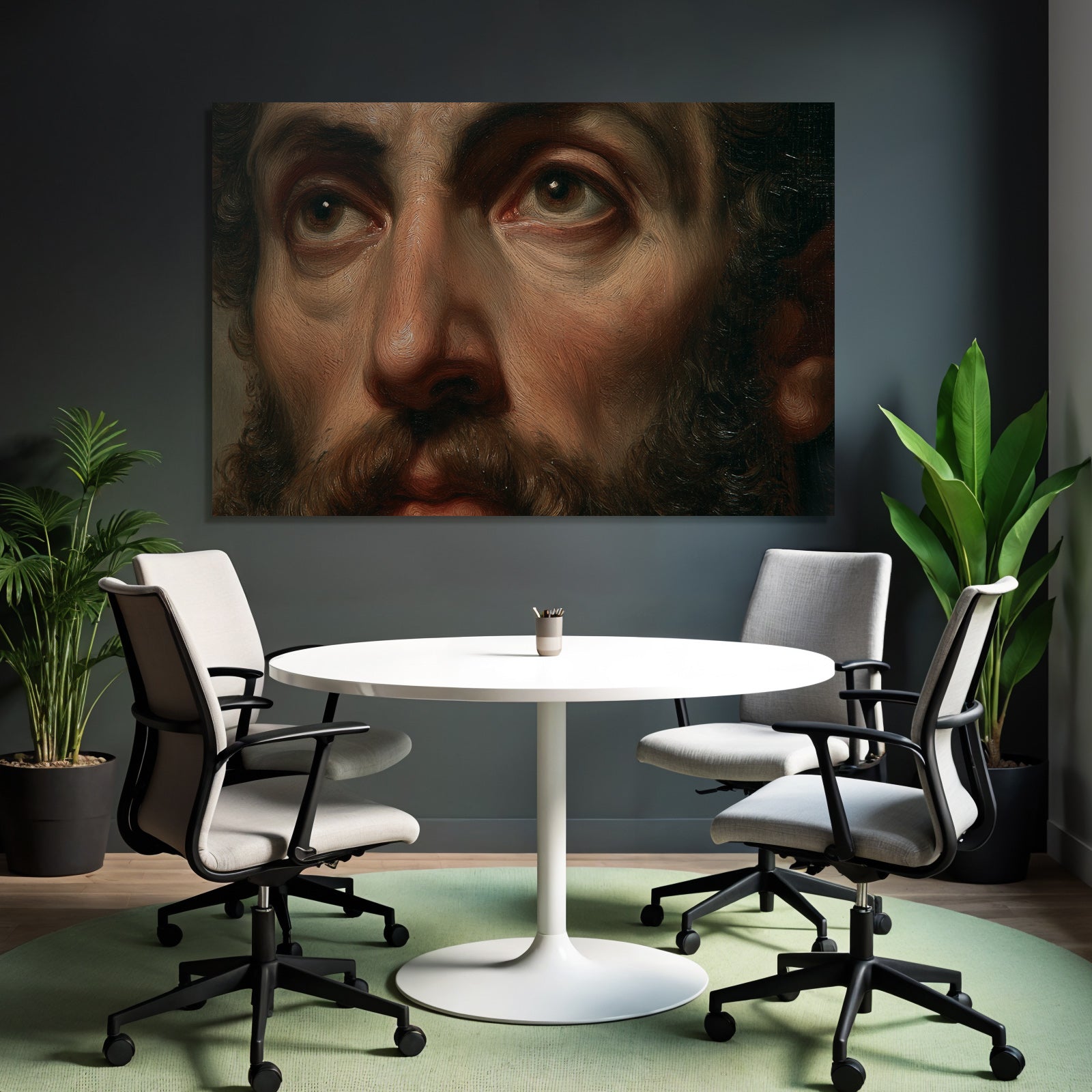 Mann Portrait Details Texturen Ausdrucke