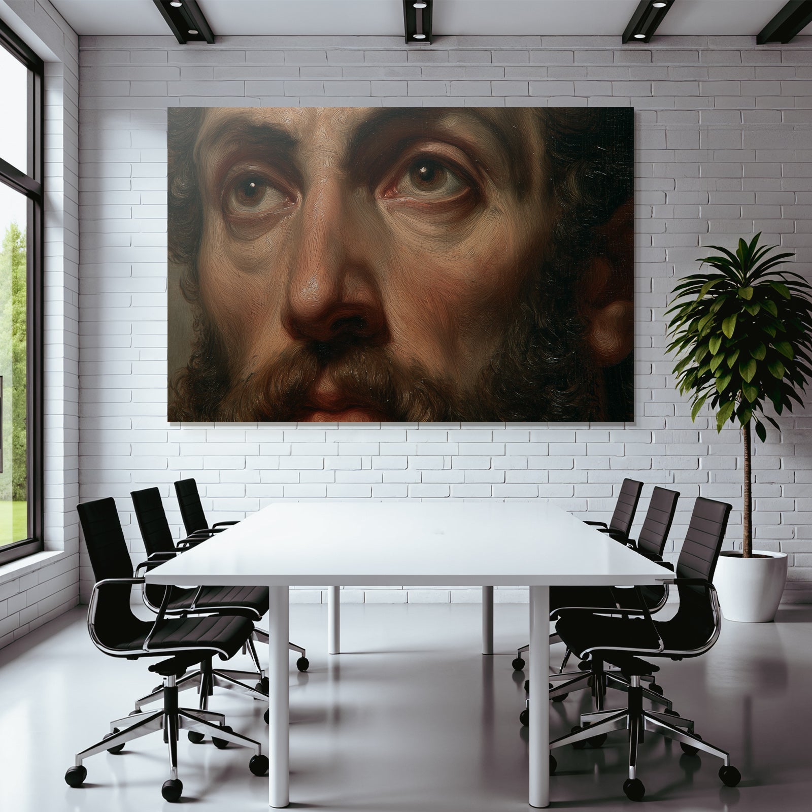Mann Portrait Details Texturen Ausdrucke