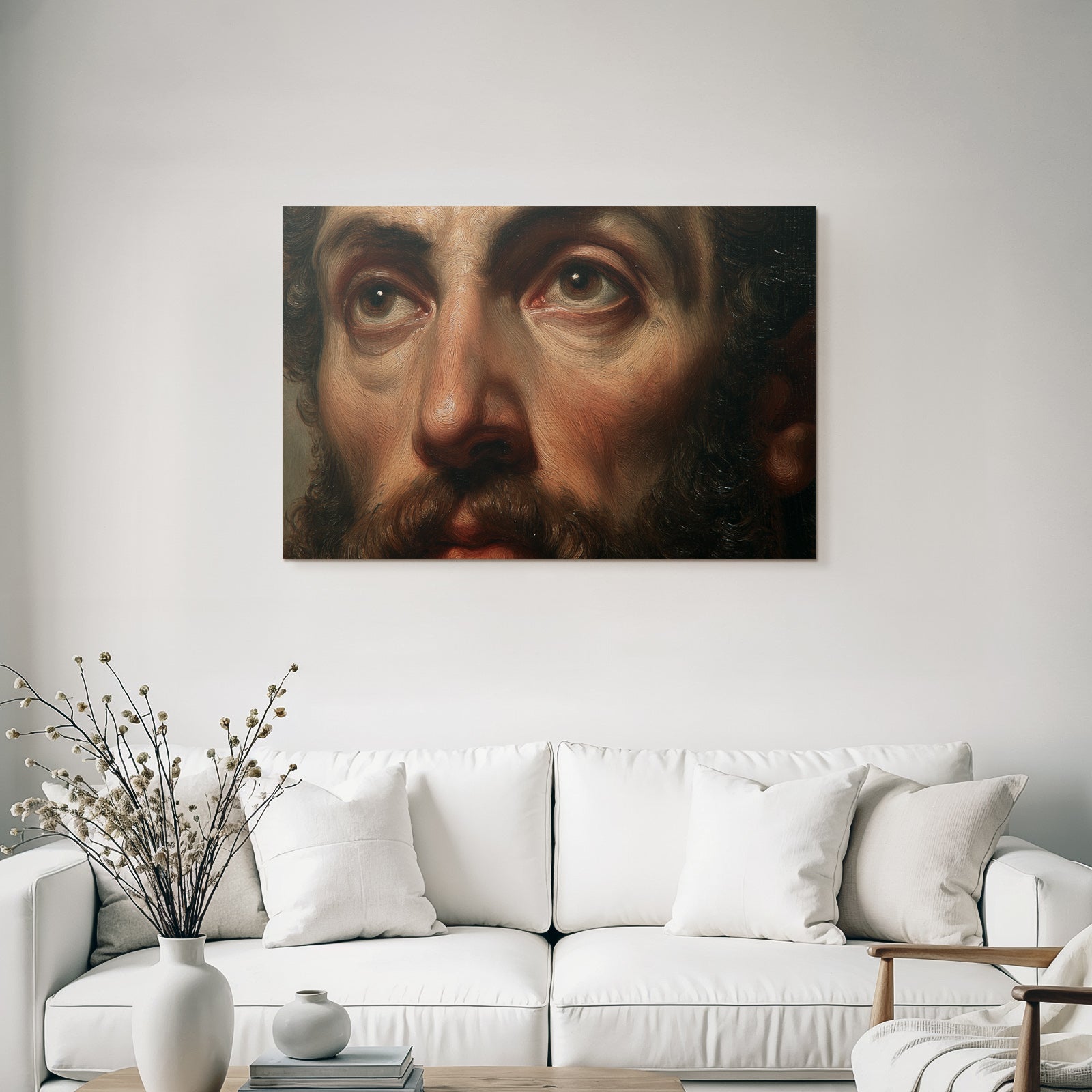 Mann Portrait Details Texturen Ausdrucke