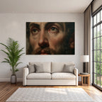Mann Portrait Details Texturen Ausdrucke