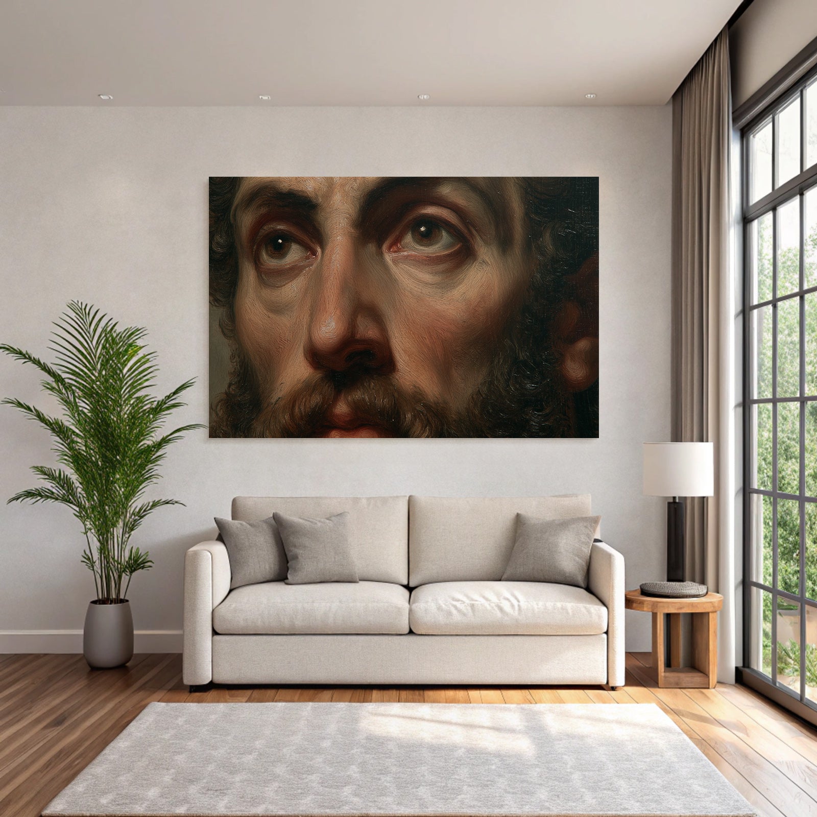 Mann Portrait Details Texturen Ausdrucke