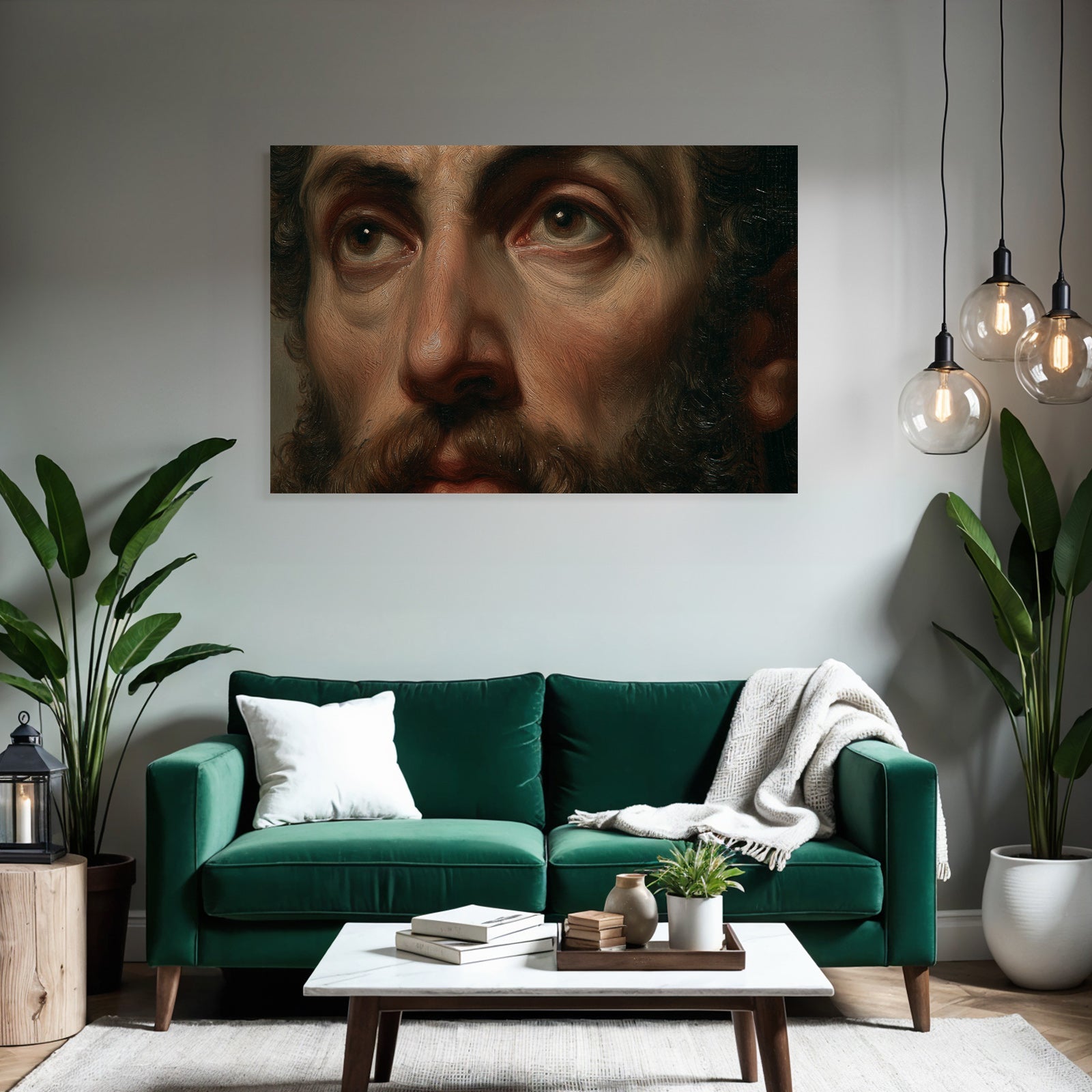 Mann Portrait Details Texturen Ausdrucke