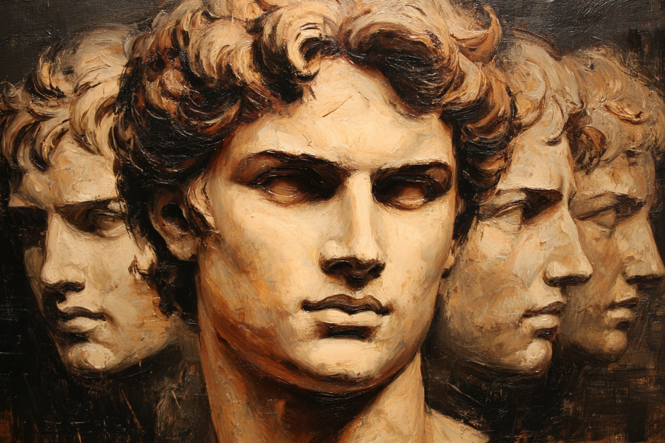Multiple Gesichter Kunstwerk Identitaet Introspektion | Klassisch | Einrichtungsstile