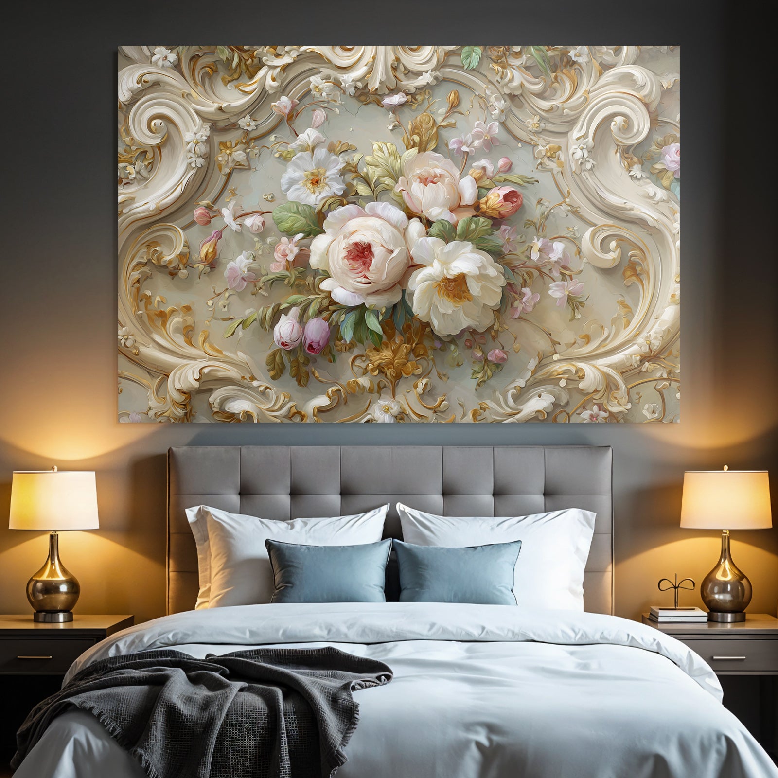 Ornate Floral Design Baroque Rococo Stil