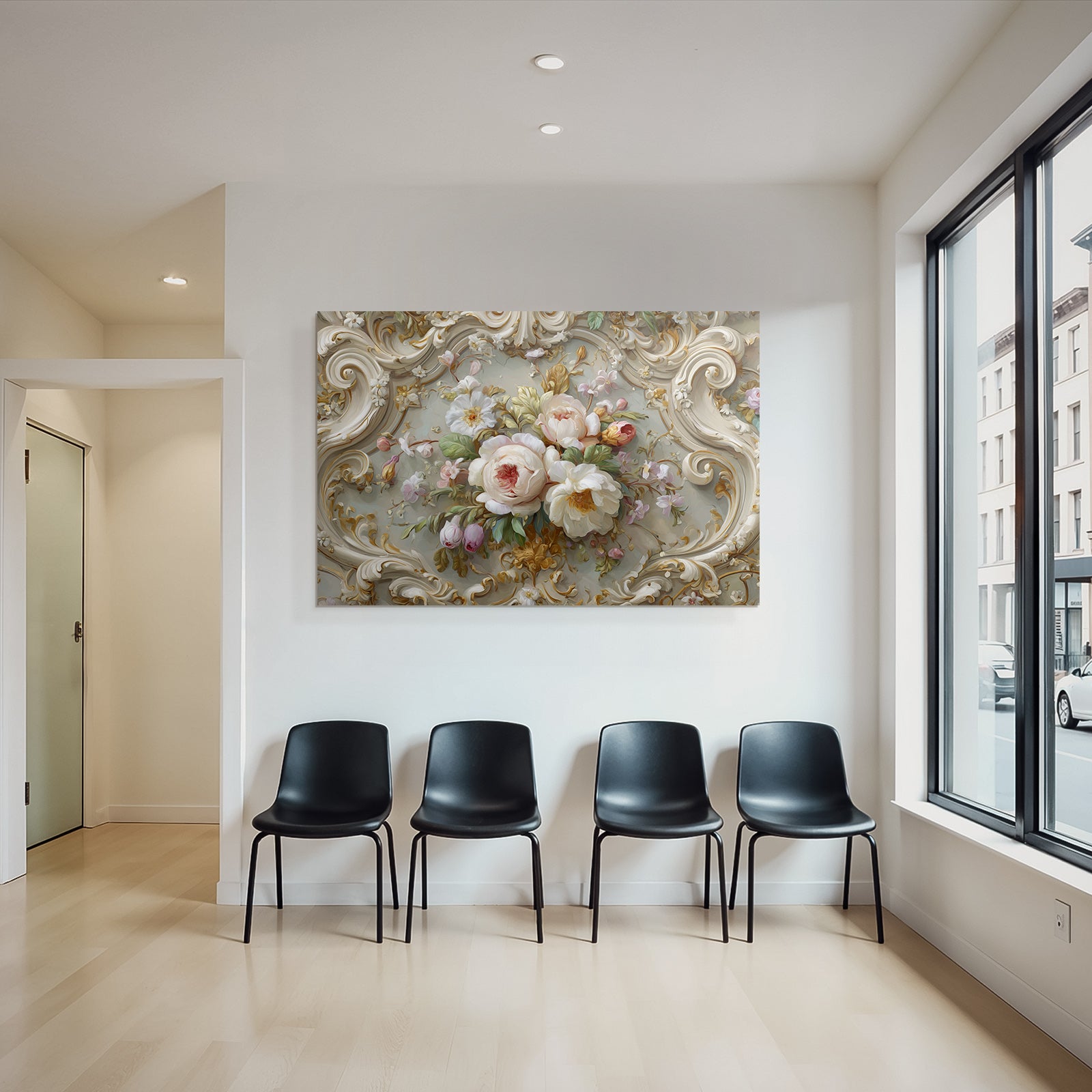 Ornate Floral Design Baroque Rococo Stil