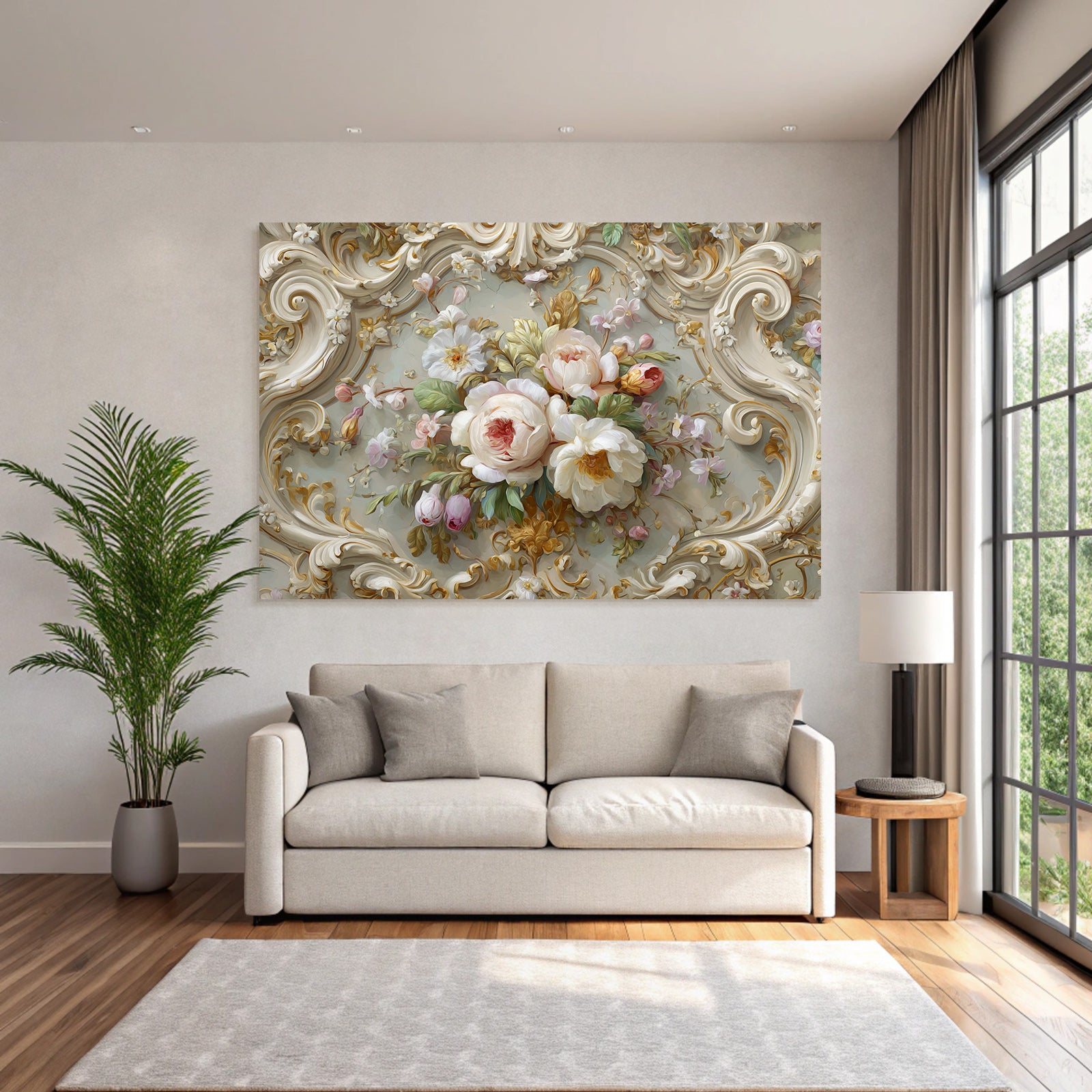 Ornate Floral Design Baroque Rococo Stil