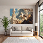 Pferd Reitender Rider Hintergrund Architektur Gebaeude Berglandschaft Fantasy Historisch
