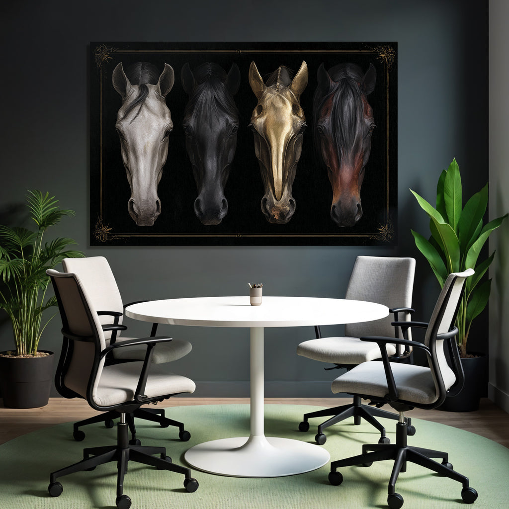 Pferde Kopf Eleganz Und Contrast Leben Und Tod