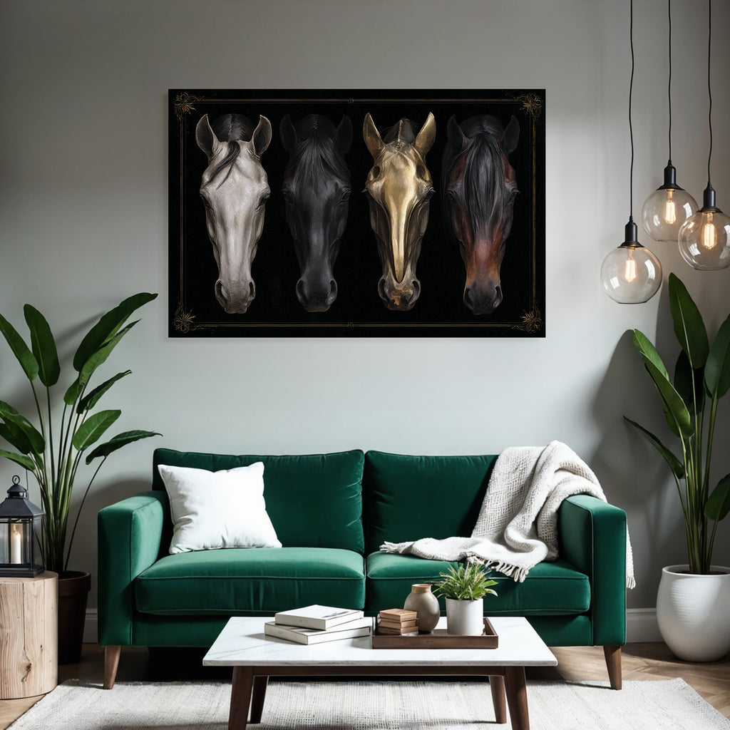 Pferde Kopf Eleganz Und Contrast Leben Und Tod