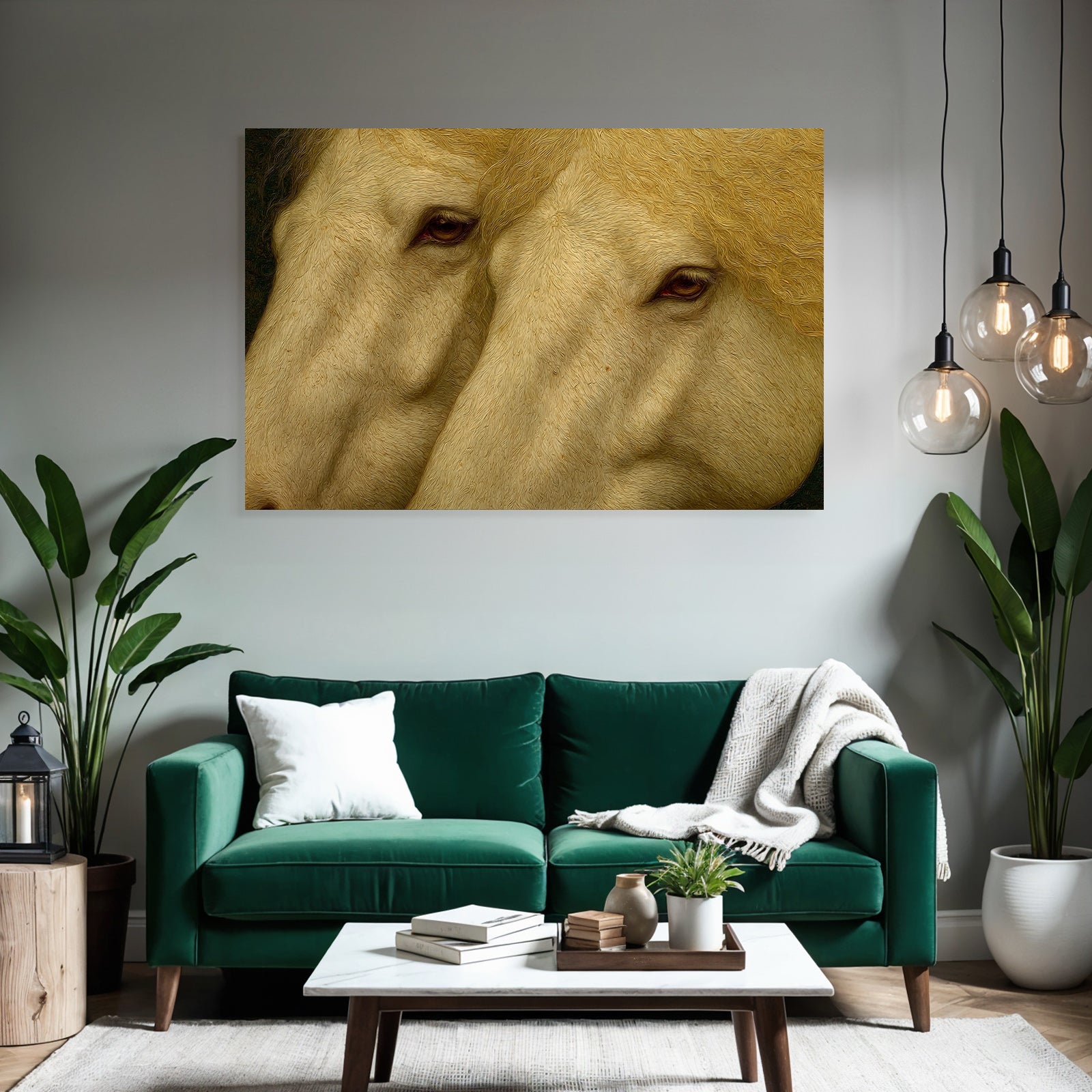 Pferde Kuhsel Augen Kunstvolle Darstellung
