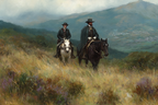 Reiten Maenner Intraditioneller Kleidung Bei Huegeln Und Bergen | Klassisch | Einrichtungsstile