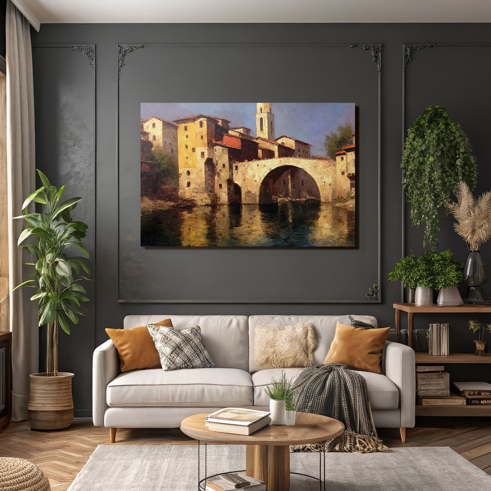 Steinerne Bruecke Mediterranes Szenario Malerisch