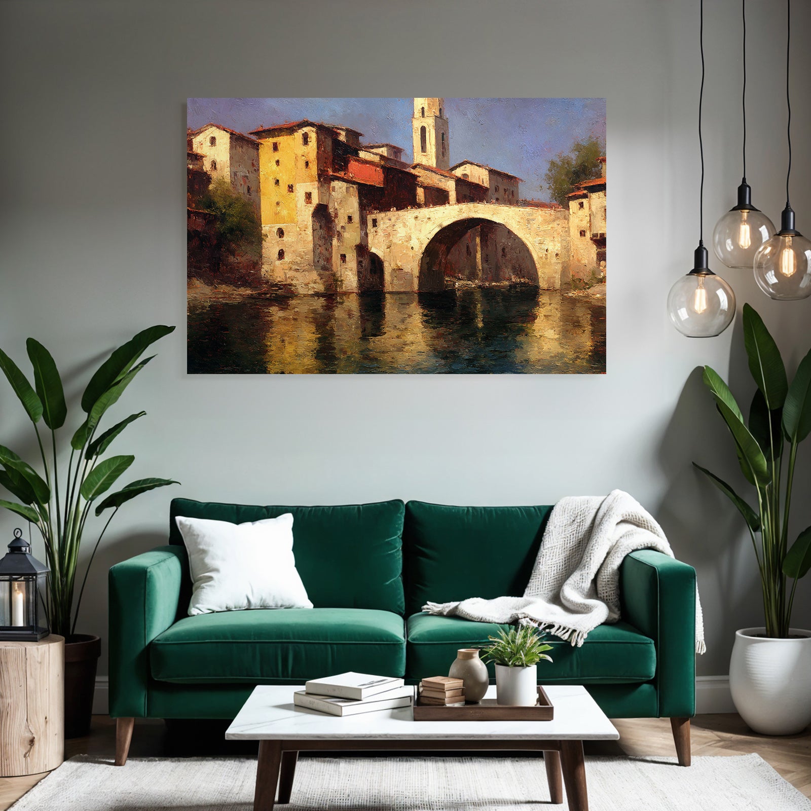Steinerne Bruecke Mediterranes Szenario Malerisch