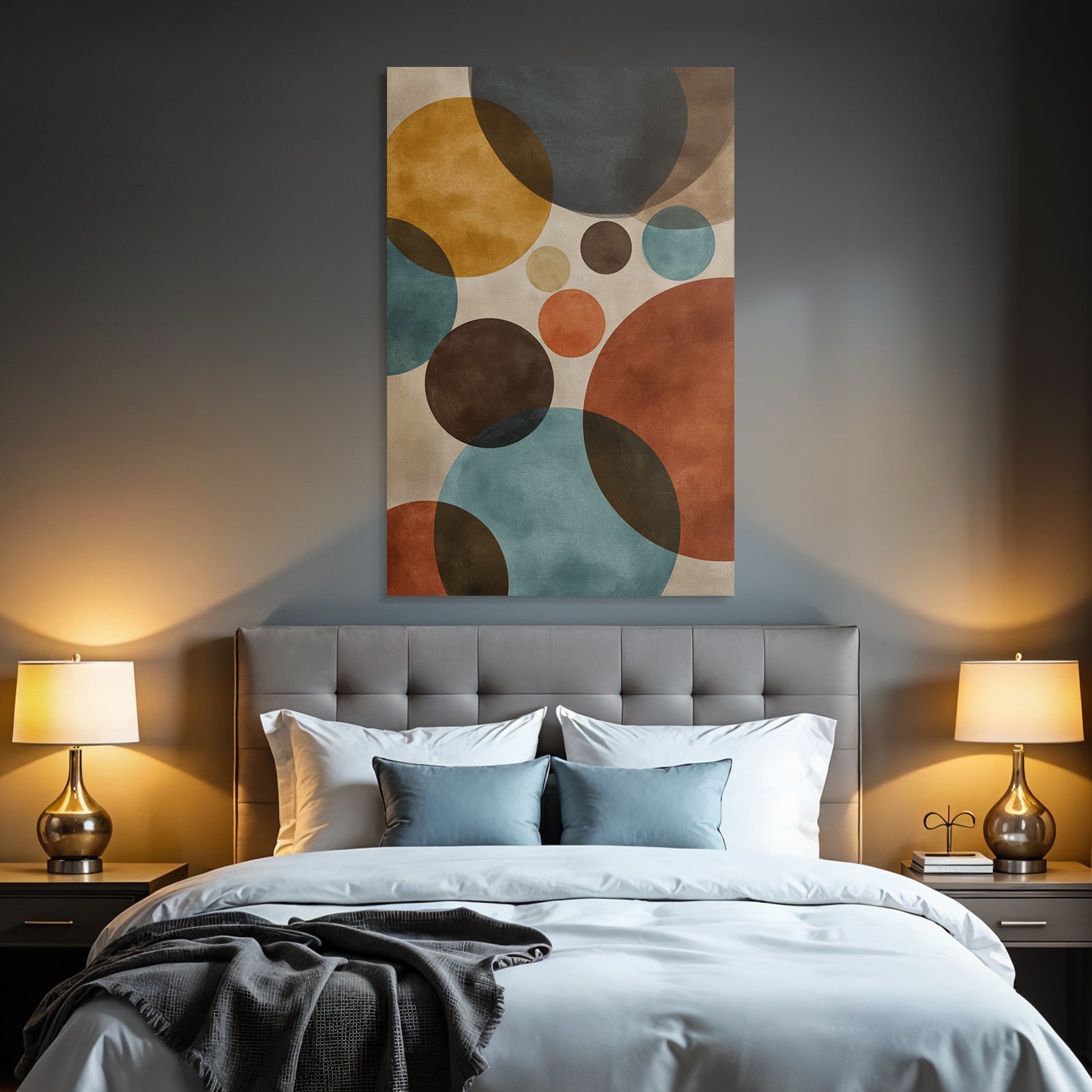 Abstract Design Ueberlappende Kreise Farbige Muster