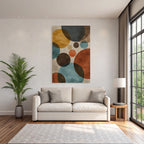 Abstract Design Ueberlappende Kreise Farbige Muster