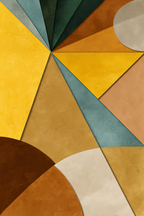 Abstract Design Vielfalt Farbformen | Mid Century Modern | Einrichtungsstile