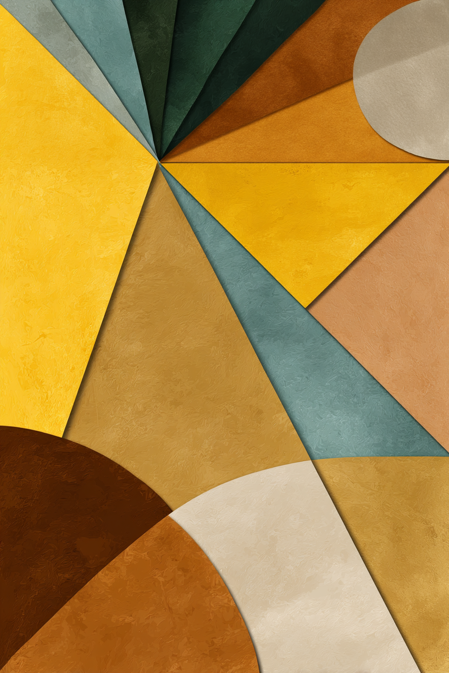 Abstract Design Vielfalt Farbformen | Mid Century Modern | Einrichtungsstile