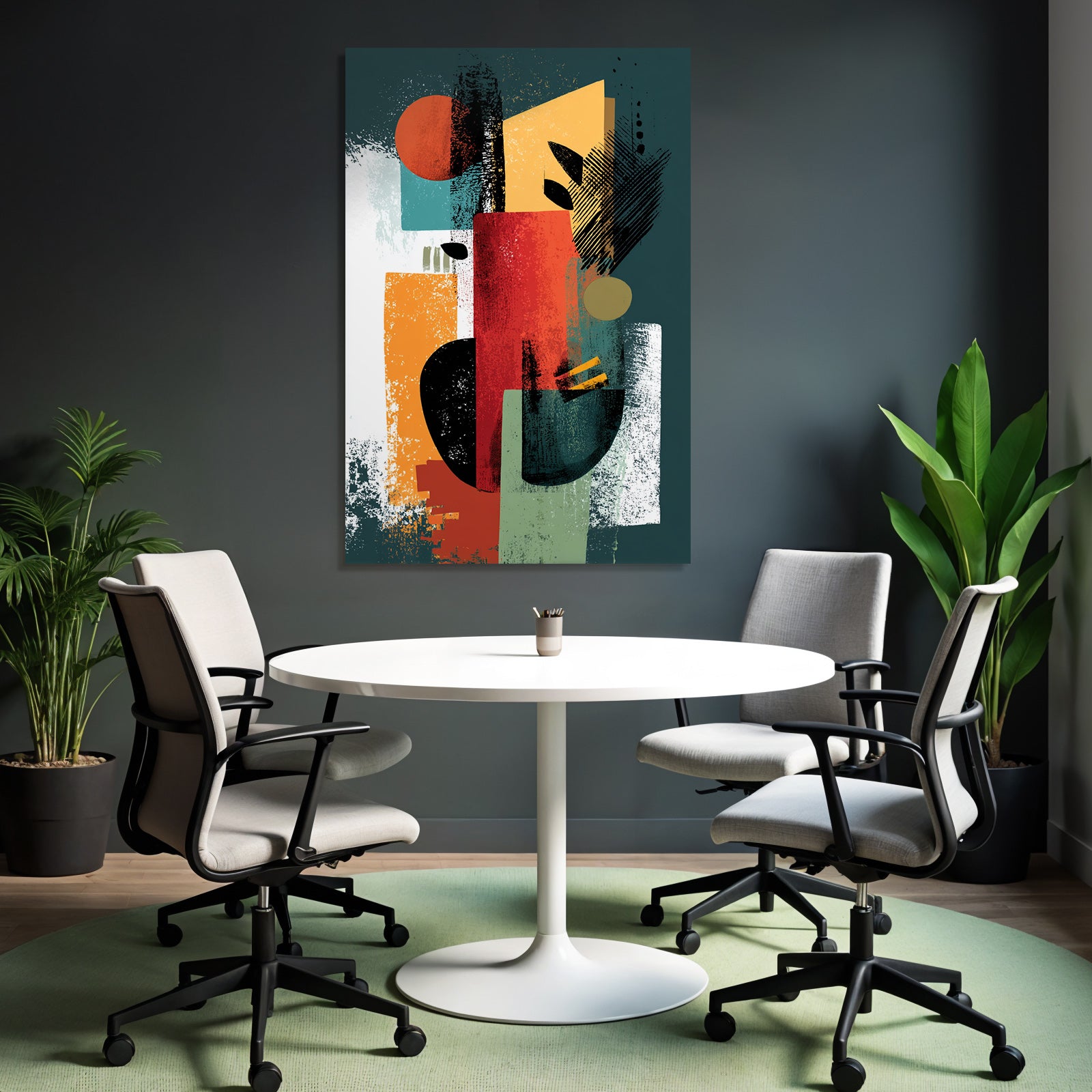 Abstract Kunst Formen Farben Texturiert
