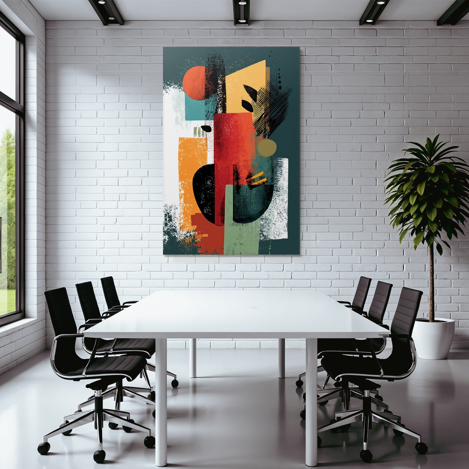 Abstract Kunst Formen Farben Texturiert
