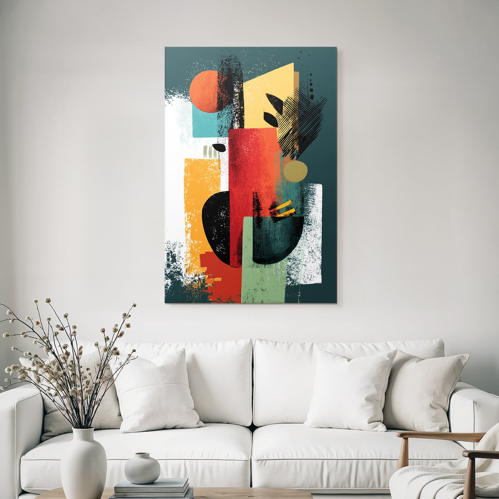 Abstract Kunst Formen Farben Texturiert