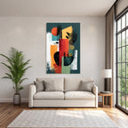 Abstract Kunst Formen Farben Texturiert