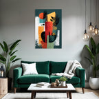 Abstract Kunst Formen Farben Texturiert