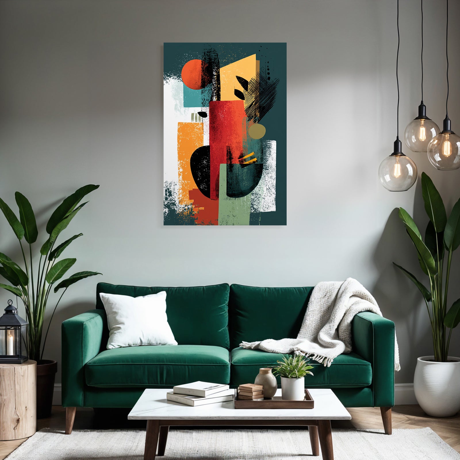 Abstract Kunst Formen Farben Texturiert
