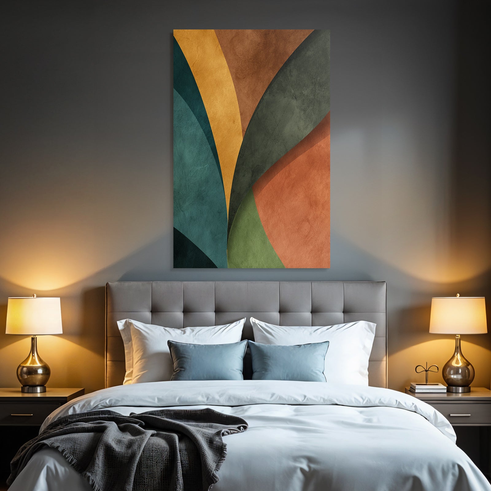 Abstractdesignkurvigeformenintegriertefarbenstruktur