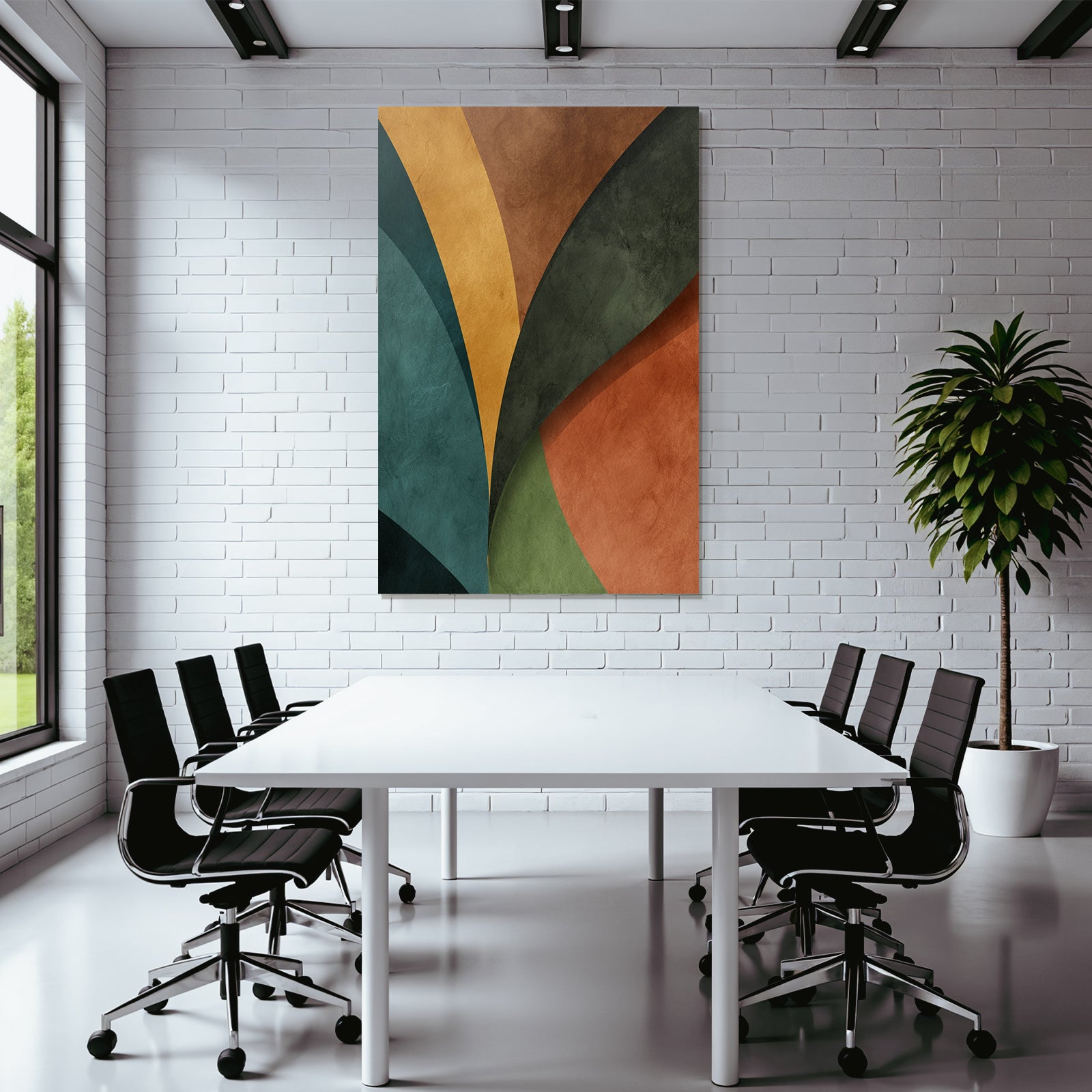 Abstractdesignkurvigeformenintegriertefarbenstruktur