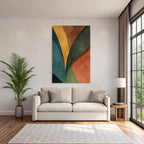 Abstractdesignkurvigeformenintegriertefarbenstruktur
