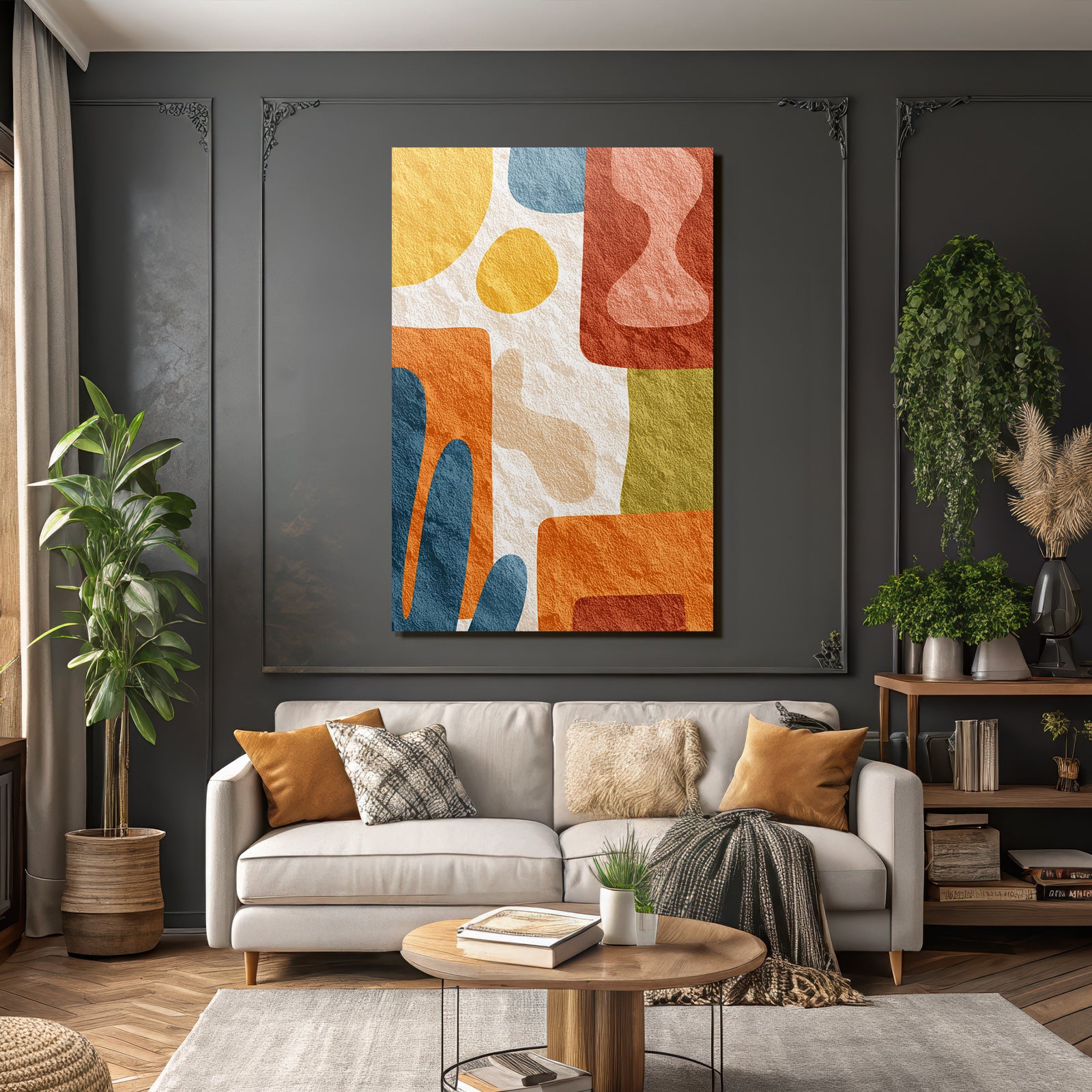 Abstrahierte Kunst Mit Formen Und Farben Texture Jpg