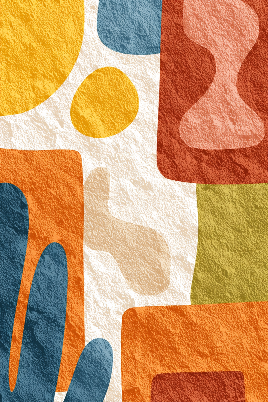 Abstrahierte Kunst Mit Formen Und Farben Texture Jpg | Mid Century Modern | Einrichtungsstile