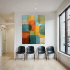 Abstrakte Geometrische Design Verschiedene Formen Farben Aesthetik Kunst