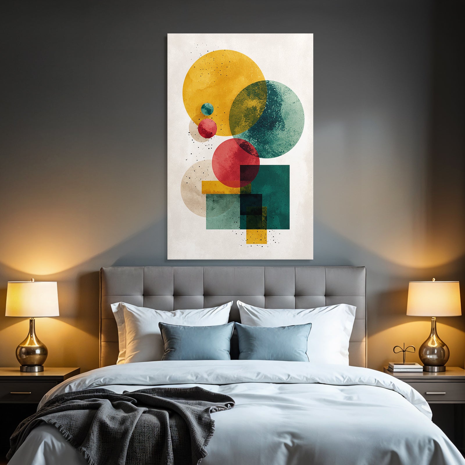 Abstrakte Geometrische Formen In Bunten Farben