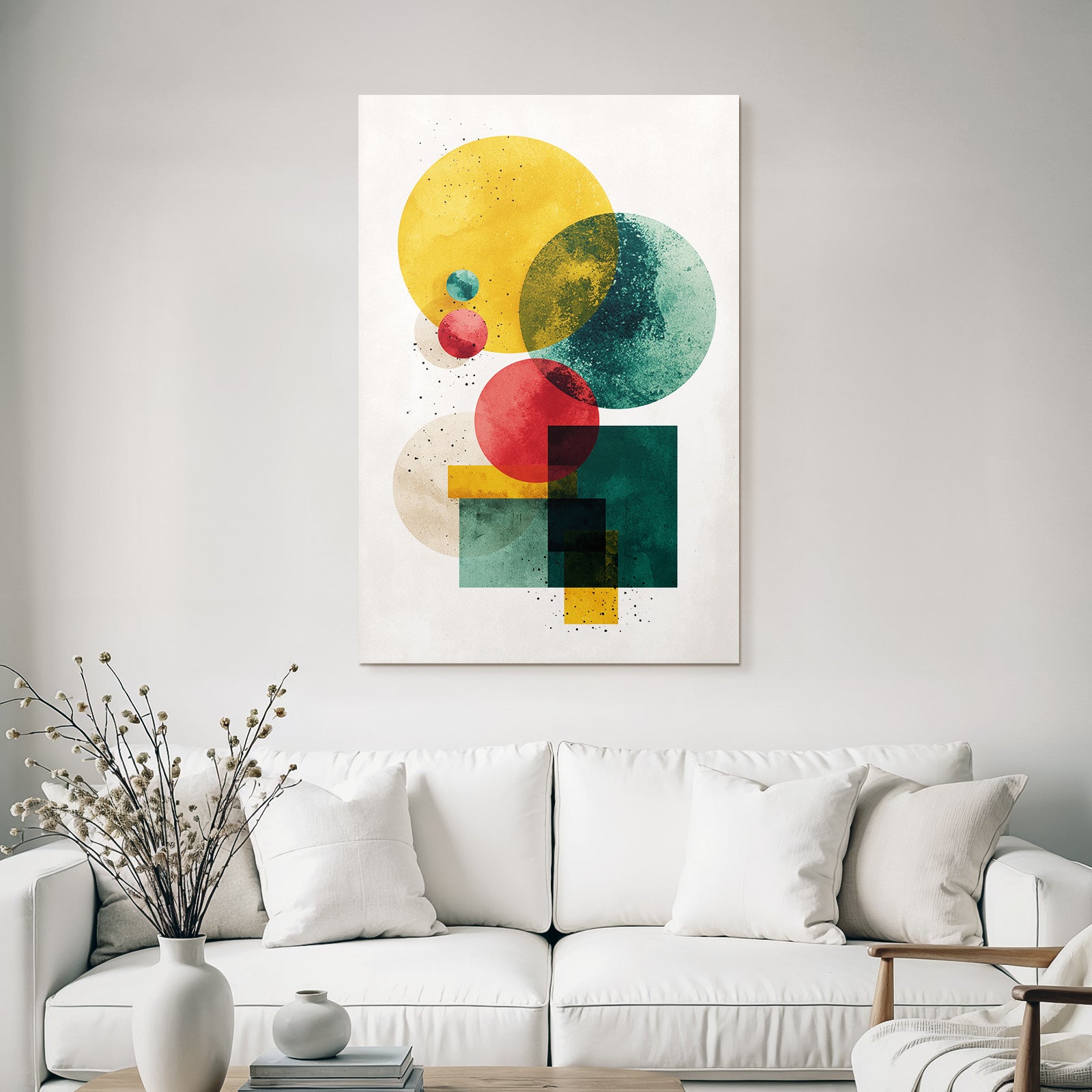 Abstrakte Geometrische Formen In Bunten Farben