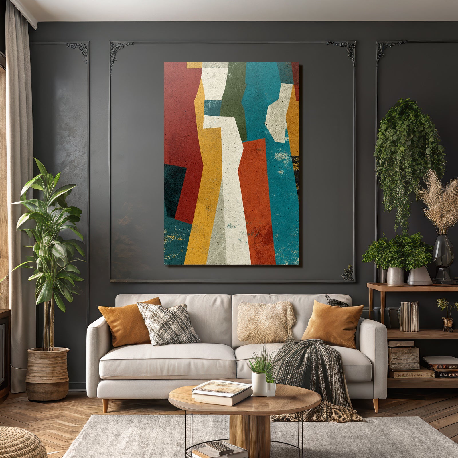 Abstrakte Geometrische Formen Moderne Kunst Design