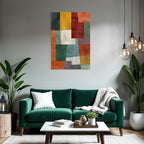 Abstrakte Geometrische Formen Patchwork Design