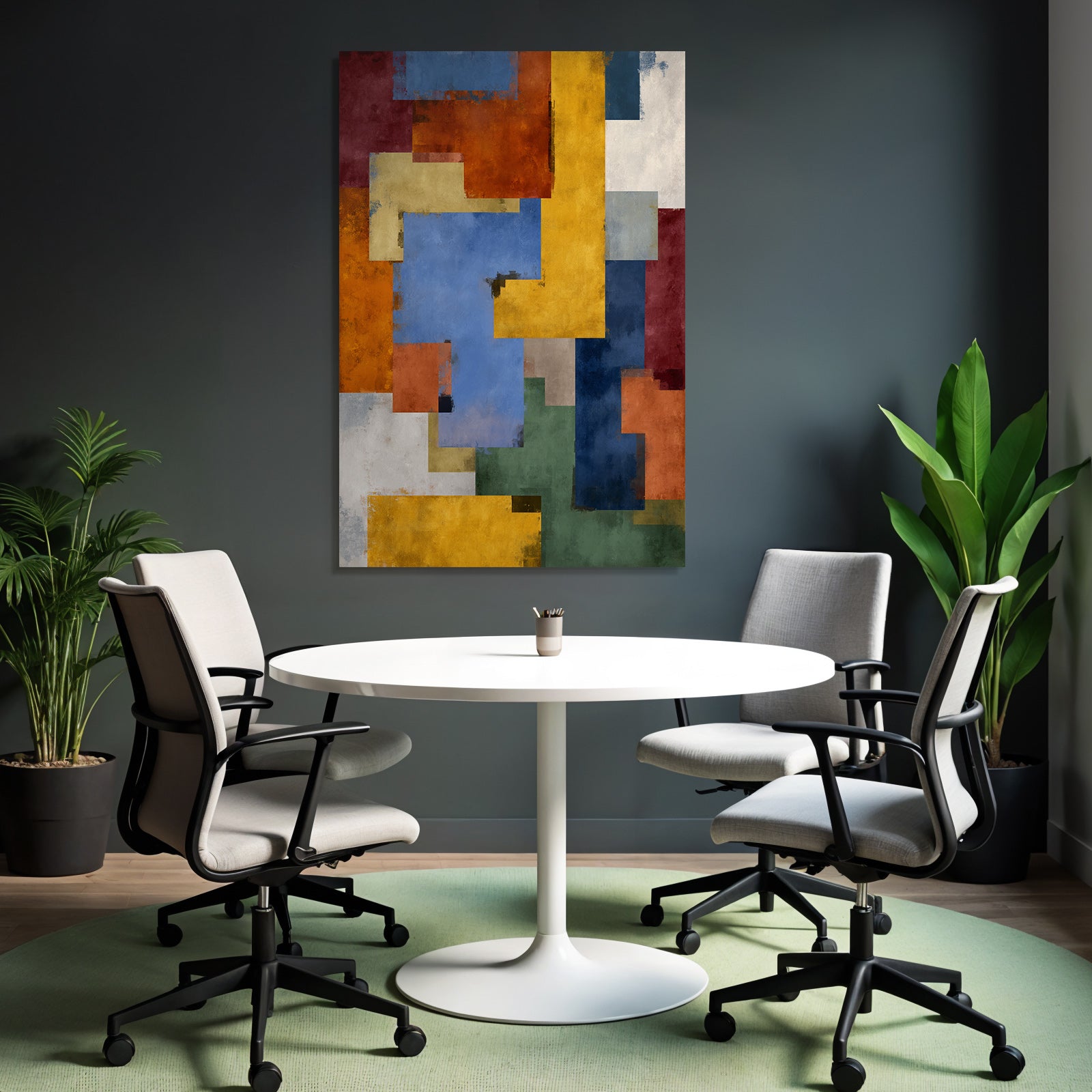 Abstrakte Geometrische Formen Und Farben