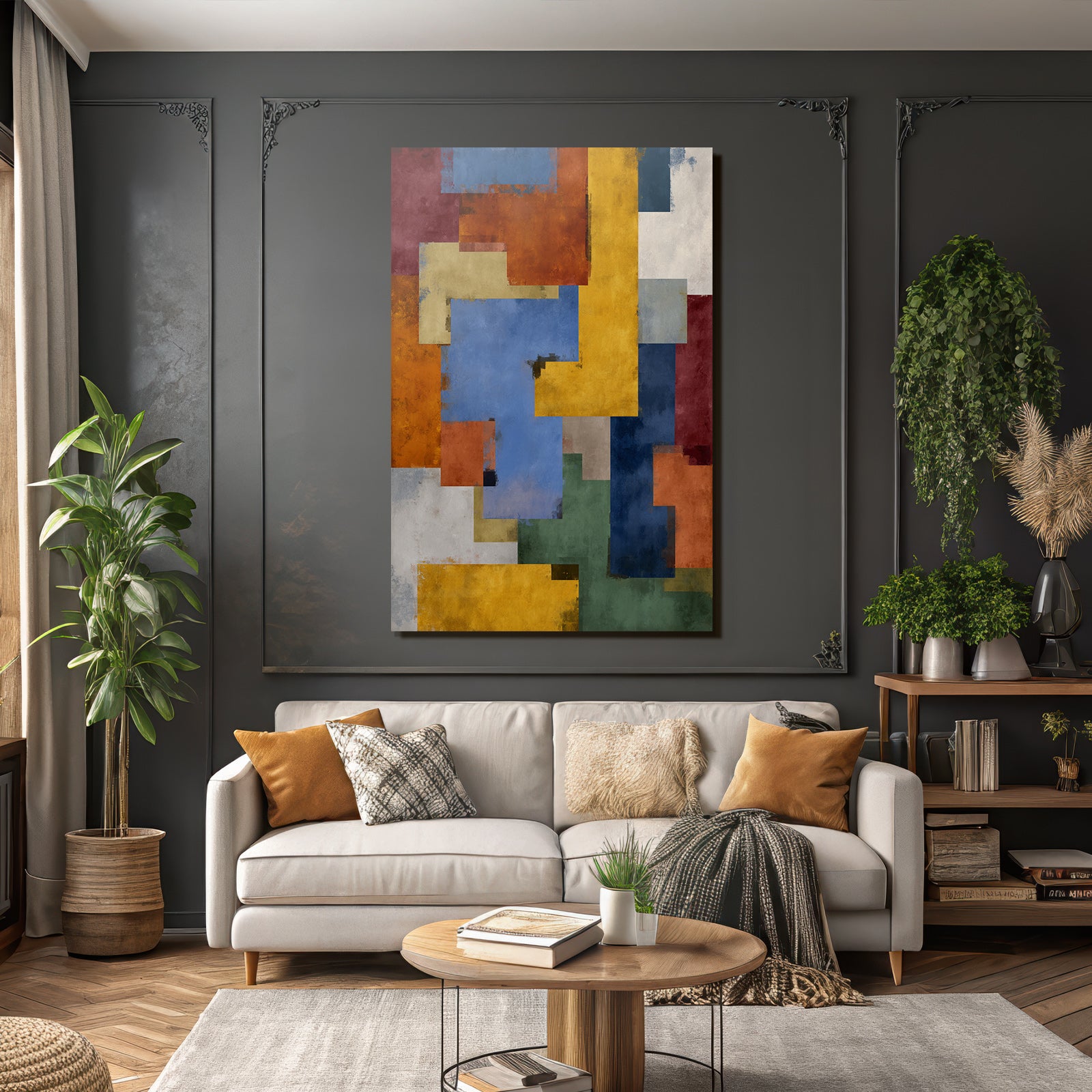 Abstrakte Geometrische Formen Und Farben