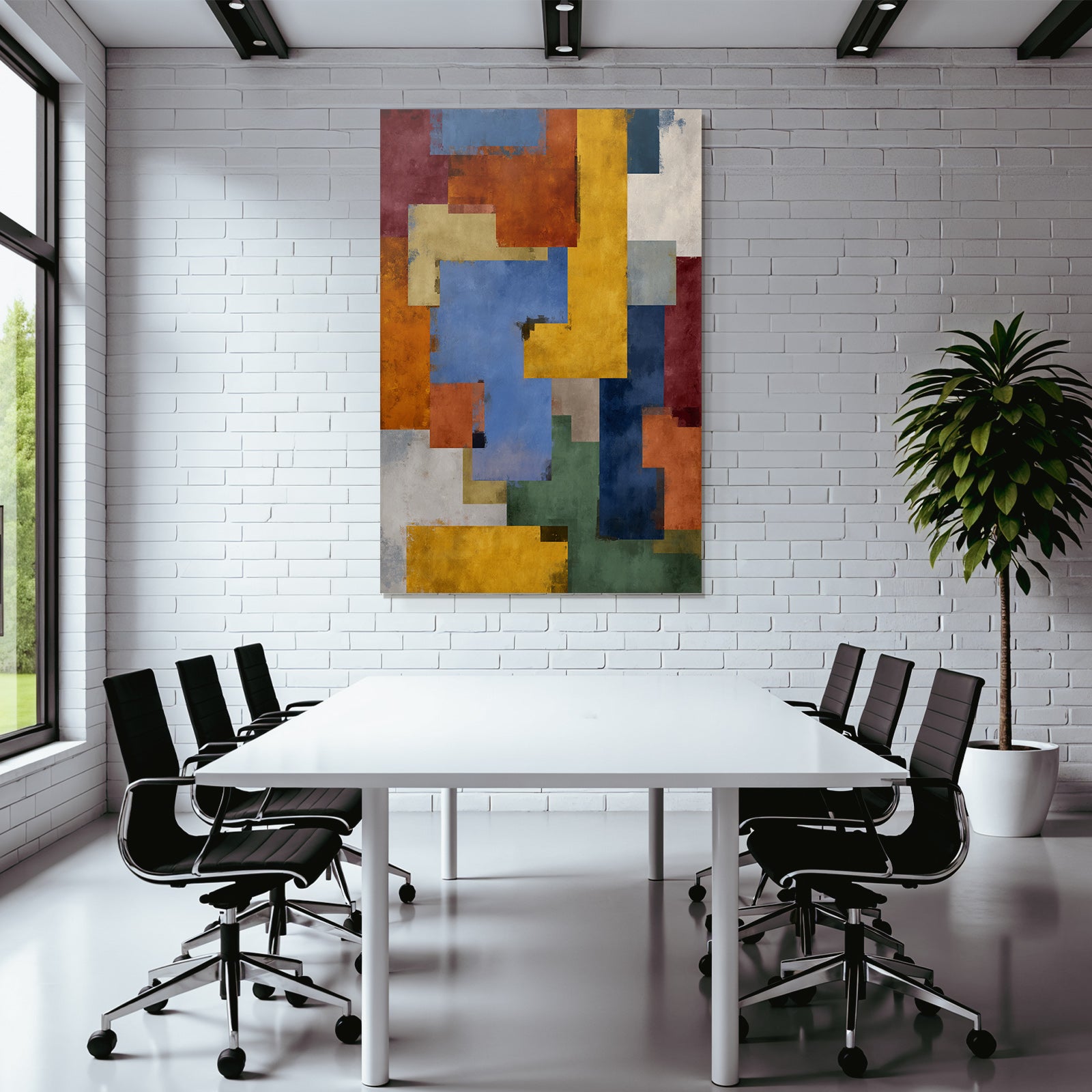 Abstrakte Geometrische Formen Und Farben