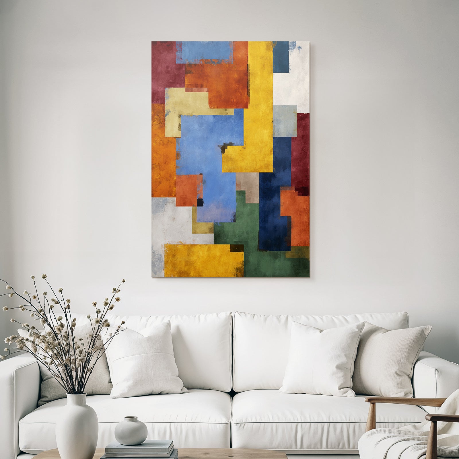Abstrakte Geometrische Formen Und Farben