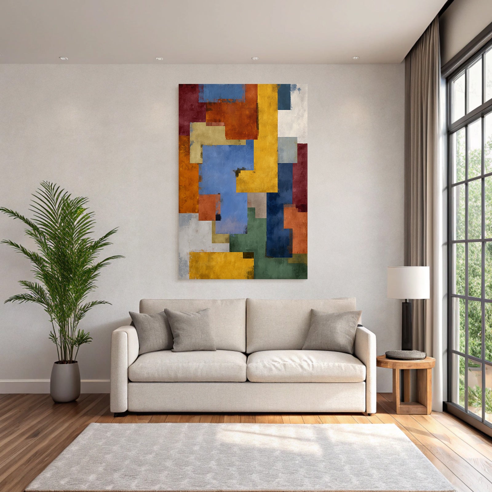 Abstrakte Geometrische Formen Und Farben
