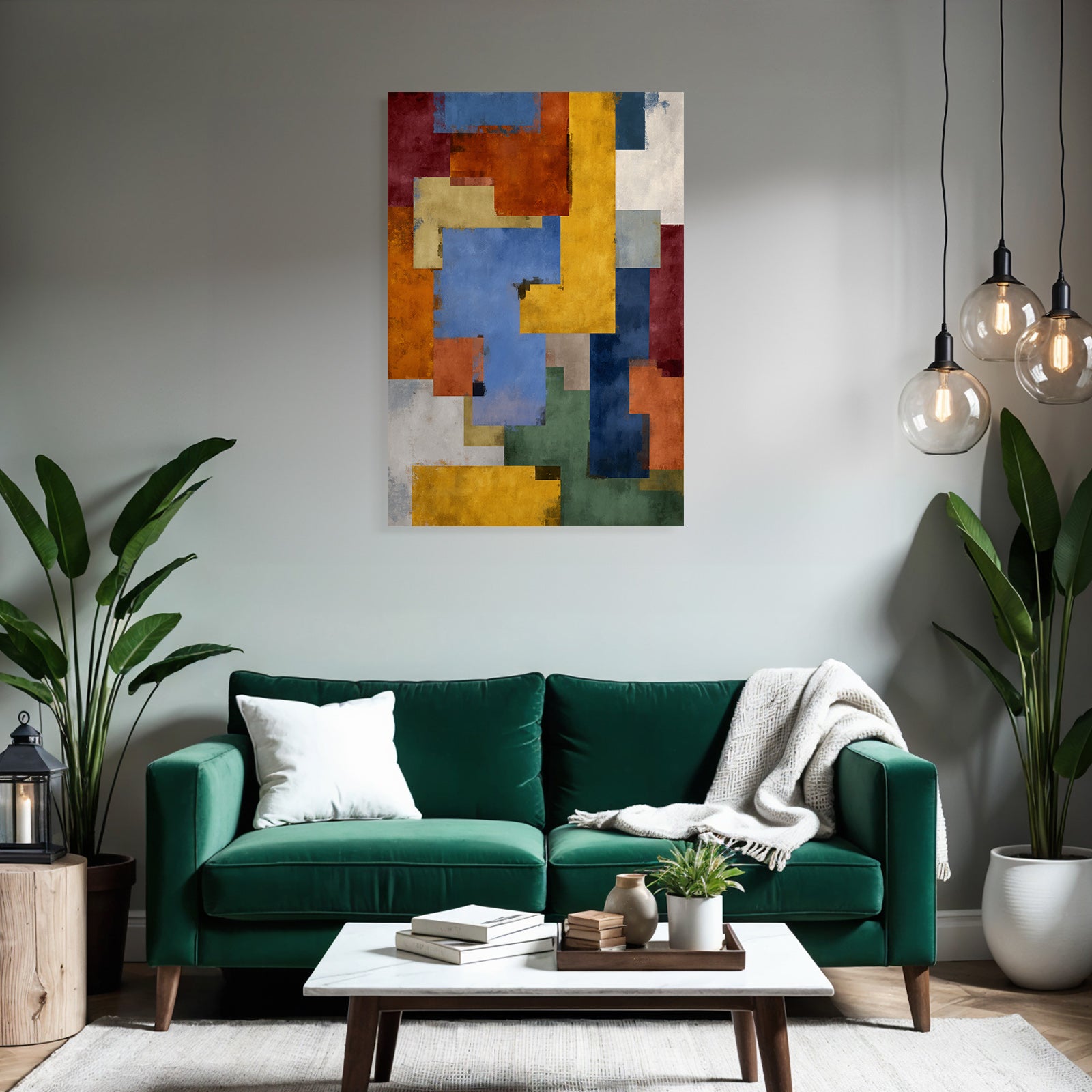 Abstrakte Geometrische Formen Und Farben