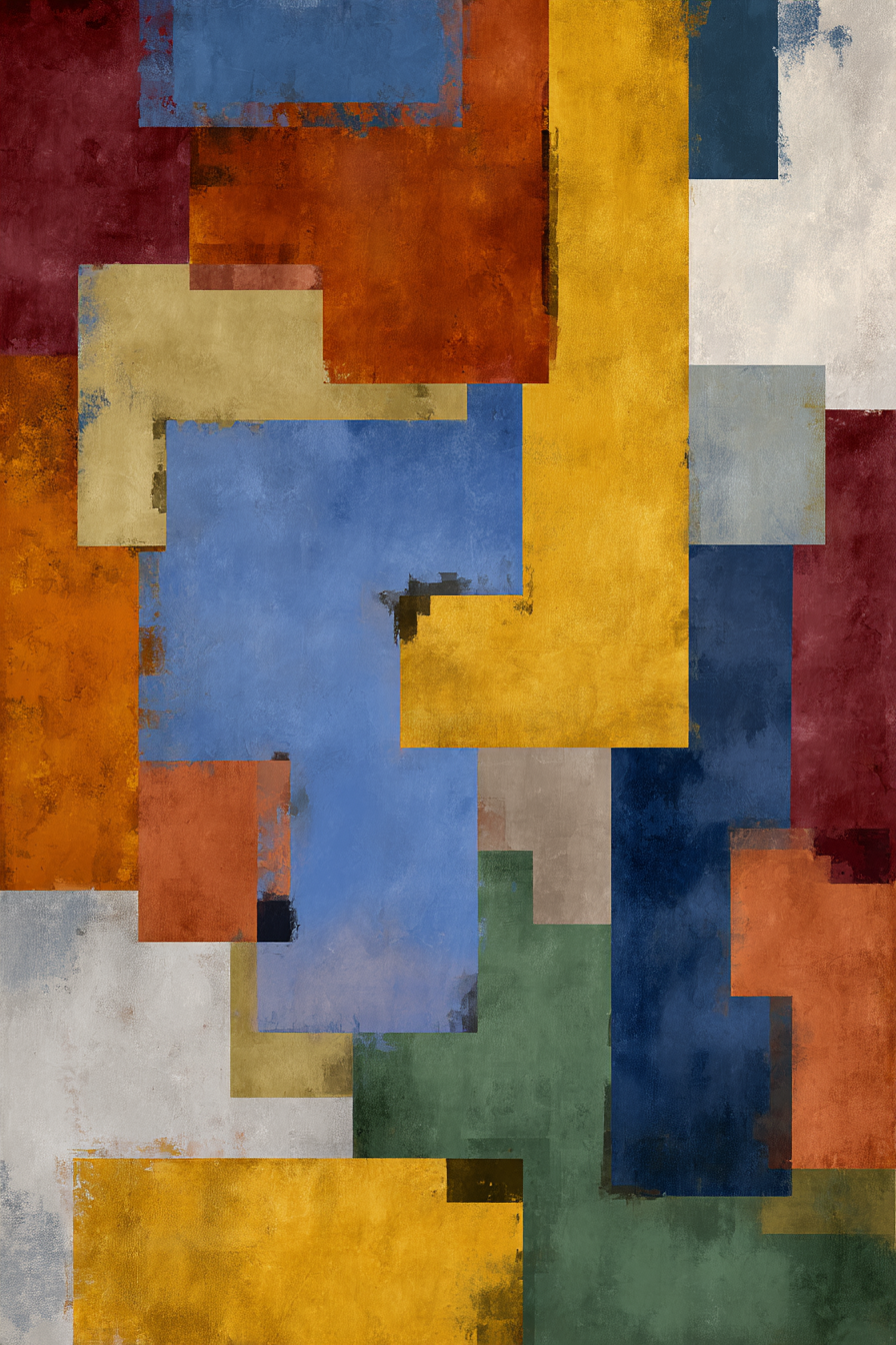 Abstrakte Geometrische Formen Und Farben | Mid Century Modern | Einrichtungsstile