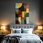 Abstract geometric design with shapes and colors